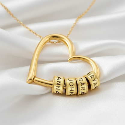 The Heart of Our Family - Personalized Beads Necklace