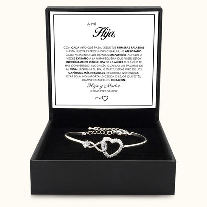 "A Mi Hija" - Pulsera Conectadas Para Siempre