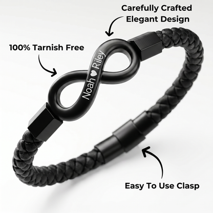"To My Man" - Infinity Personalized Bracelet