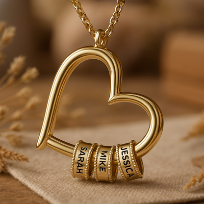 The Heart of Our Family - Personalized Beads Necklace